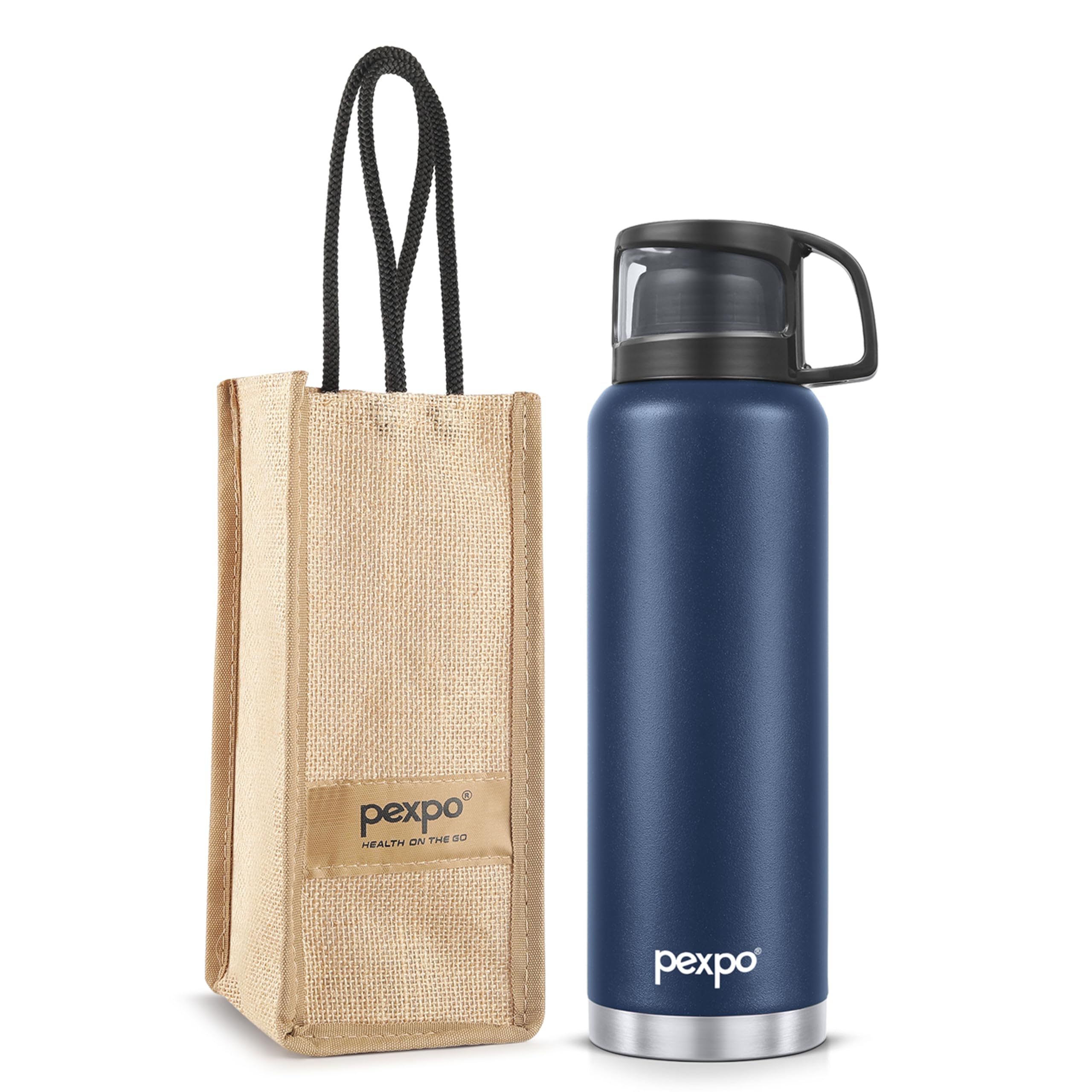 Pexpo Fererro |ISI Certified|Vacuum Insulated Hot & Cold Stainless Steel Flask- 350ml Knight Black |Steel Bottle|Thermoflask|Leak Proof|Travelling|School & Trekking|Office|Men, Women & Kids (B0CTF72D7Q) Amazon Price History, Amazon Price Tracker