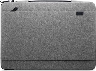 Capa Dell Pro 15-16 EcoLoop Urban CV4625, Para notebooks de até 16", 100% Plástico reciclado, Alça retrátil, Proteção lateral acolchoada, Bolso frontal, Leve, Cinza