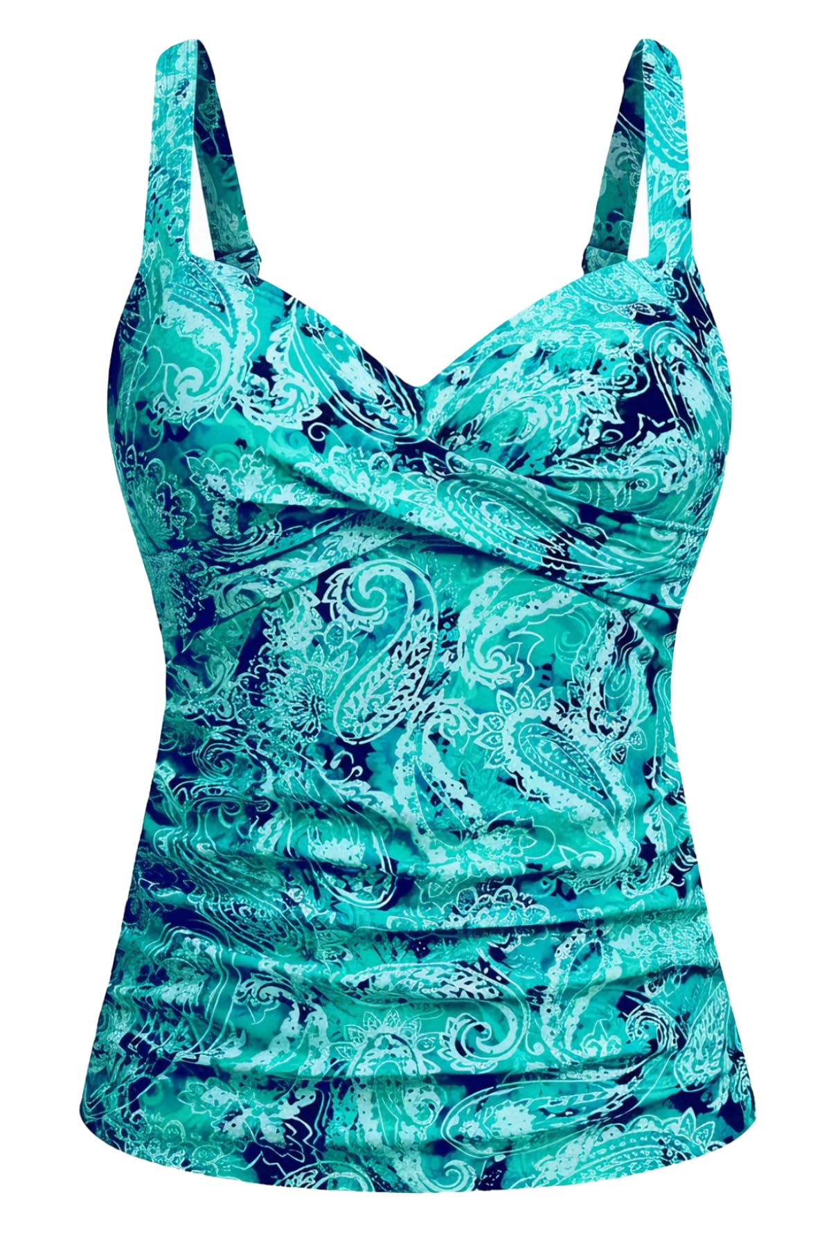 Womens Underwire Tankini Top Only - Tummy Control Bathing Suit Top No Bottom 2025