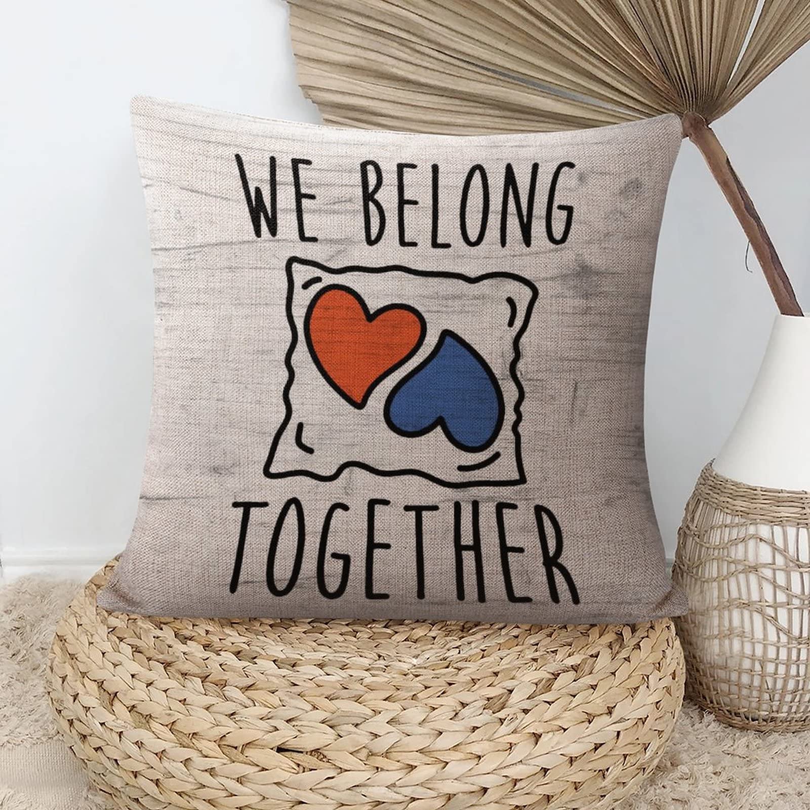 Softxpp Federa Cuscino Jim & Pam The Office – 45x45 Cm Cotone E Lino – Divano E Letto