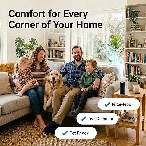 Miniatura 5 de LabCharge - Purificador de aire compacto – Cubre 250 pies cuadrados – Ideal para dormitorio o dormitorio – Filtro HEPA silencioso que captura