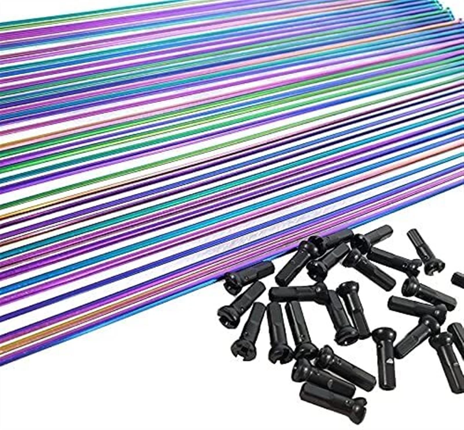 Radios para bicicleta, 10 unidades, radios rectos, 14 H, 2,0 mm, rosca original, sin rueda de corte, radios para bicicletas