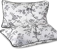 Vista 7 de EVENHUG Juego de 2 fundas de almohada acolchadas de girasol naranja, fundas de almohada florales a juego con decoración de ropa de cama