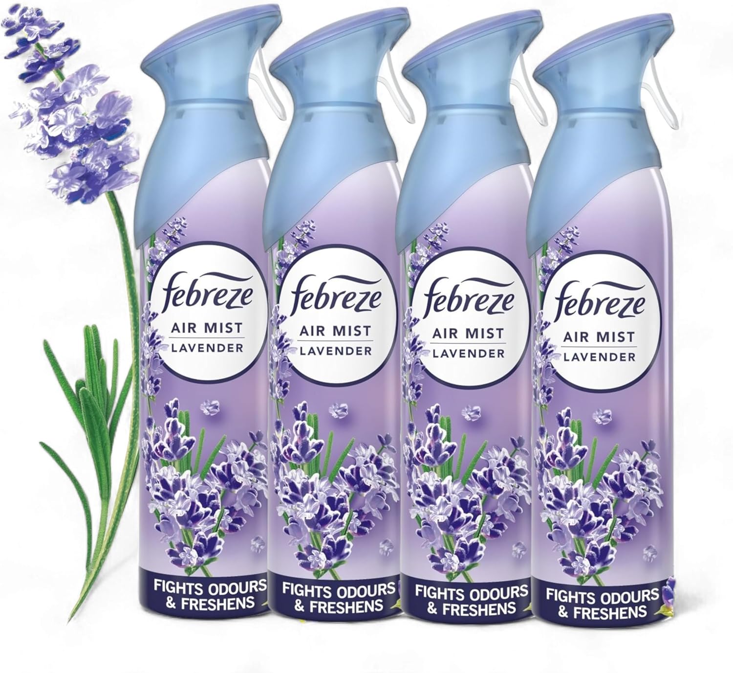 Febreze Air Mist Air Freshener Spray bundle - 4 x LAVENDER 185ml ...