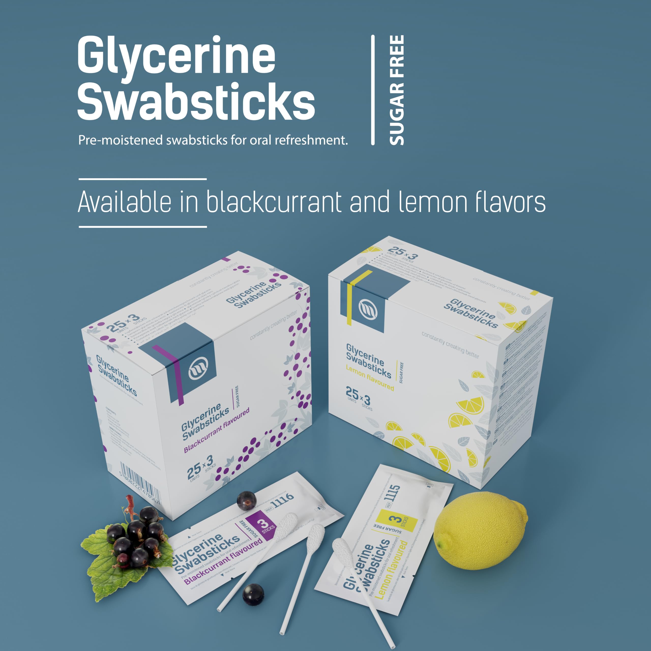 Amazon.com: OPTIMUM MEDICAL Glycerin Swabsticks (x75) – Lemon