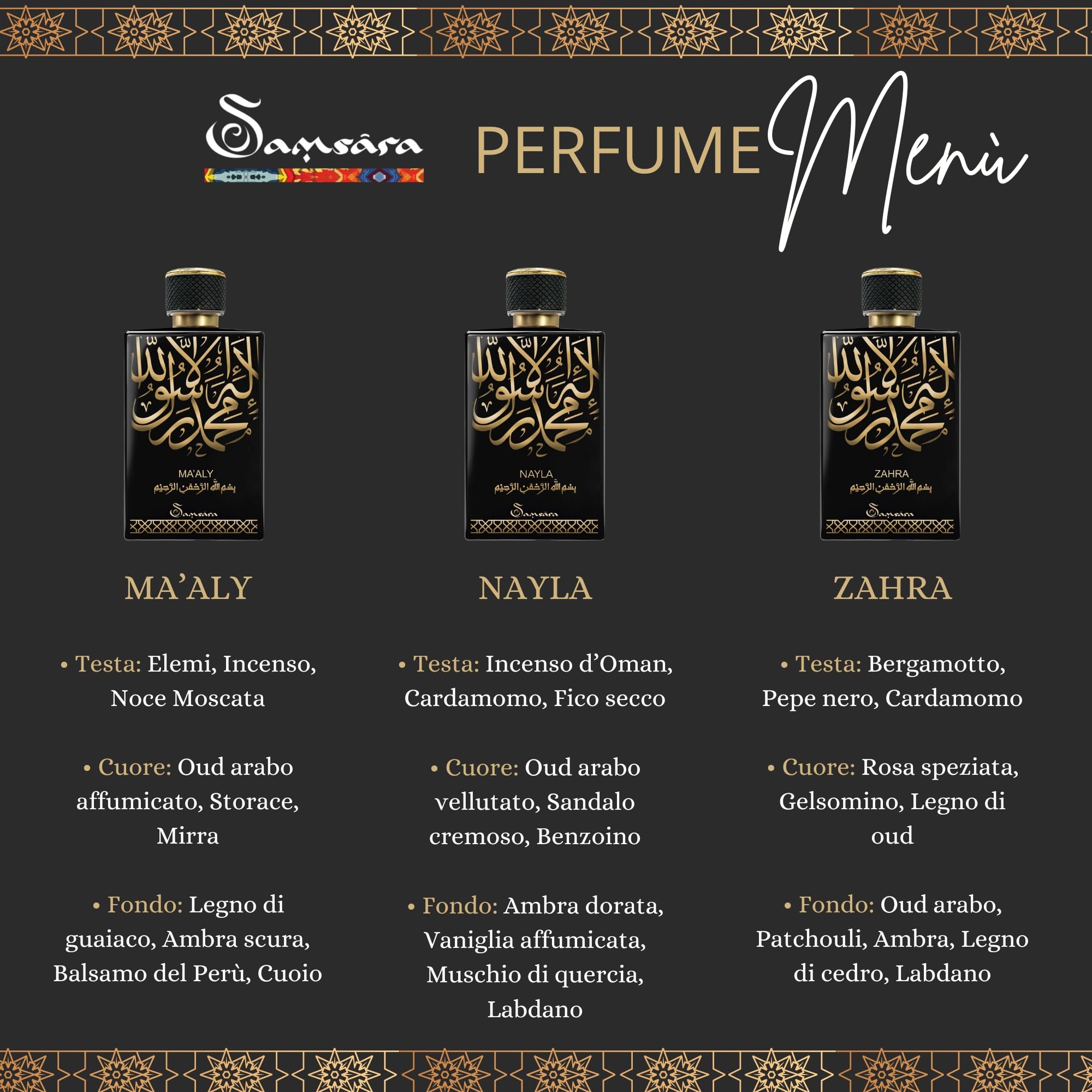 SAMSARA Arabski zapach na bazie Oud [SPRAY OUD INTENSE] arabski zapach dla kobiet i mężczyzn, zapach do ciała - INTENSE EDP (MA'ALY)