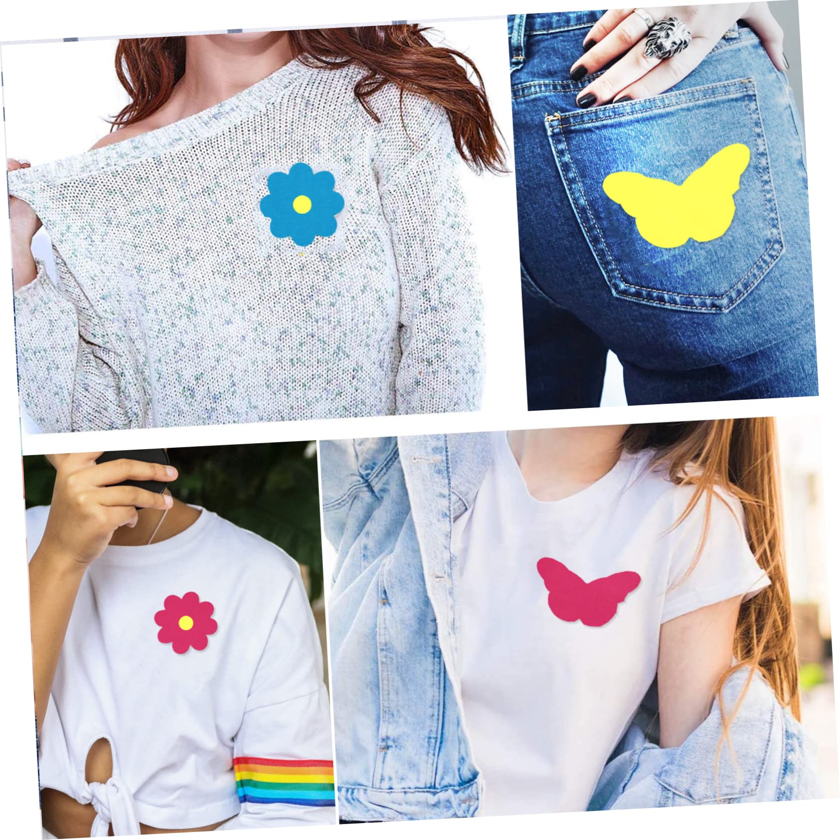 Tofficu 8rollen Selbstklebende Reparaturflicken Bügelflicken Für Kleidung Farben Praktisches Nähmaterial Für Jeans Jacken Und Handtaschen Einfach Anzuwenden Und Langlebig