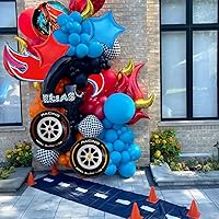 Vista 6 de 6 globos temáticos de autos calientes/decoración de fiesta de cumpleaños para baby shower