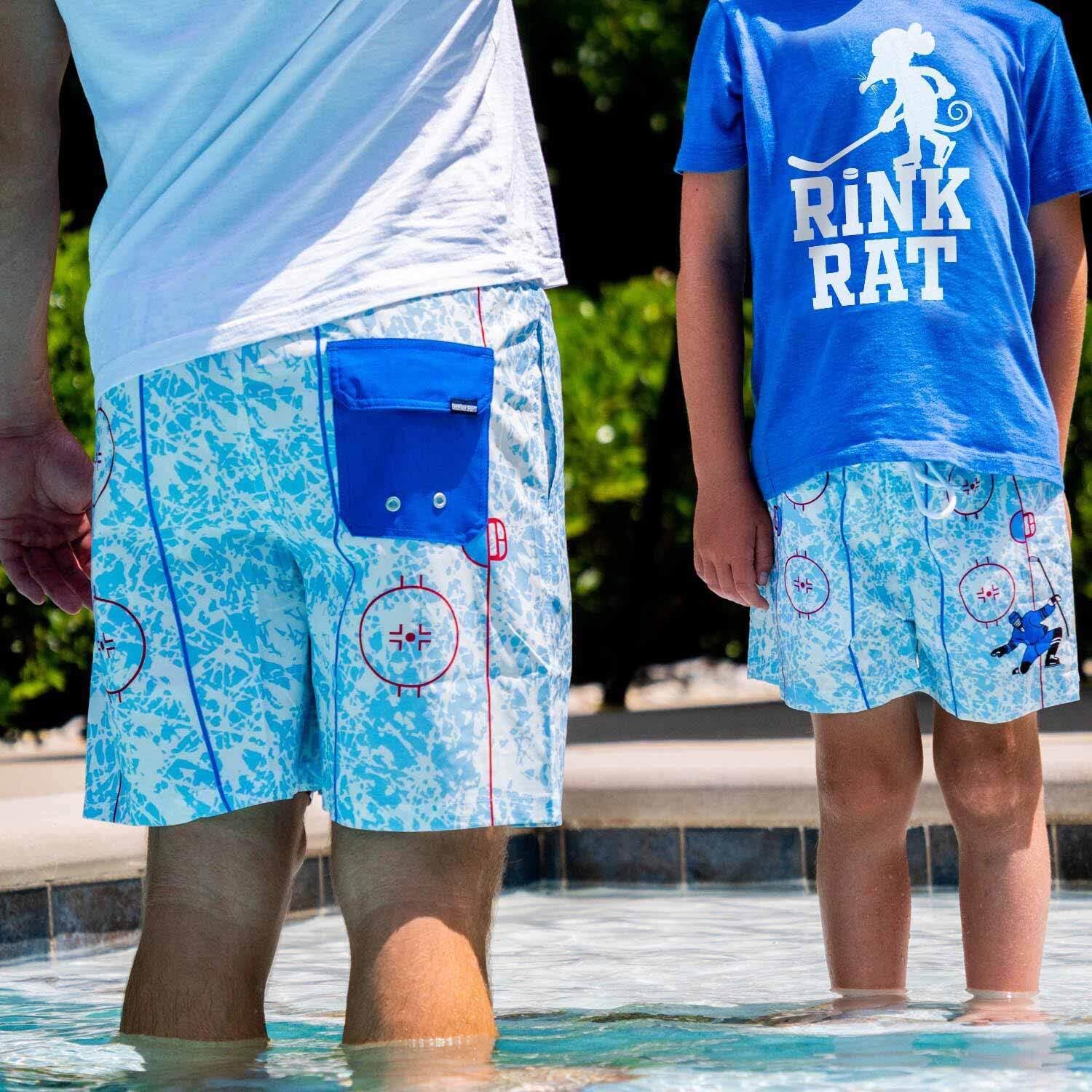 ChalkTalkSPORTS Hockey Swim Trunks | Swim Board Shorts | Youth and Adult Sizes - Image 6