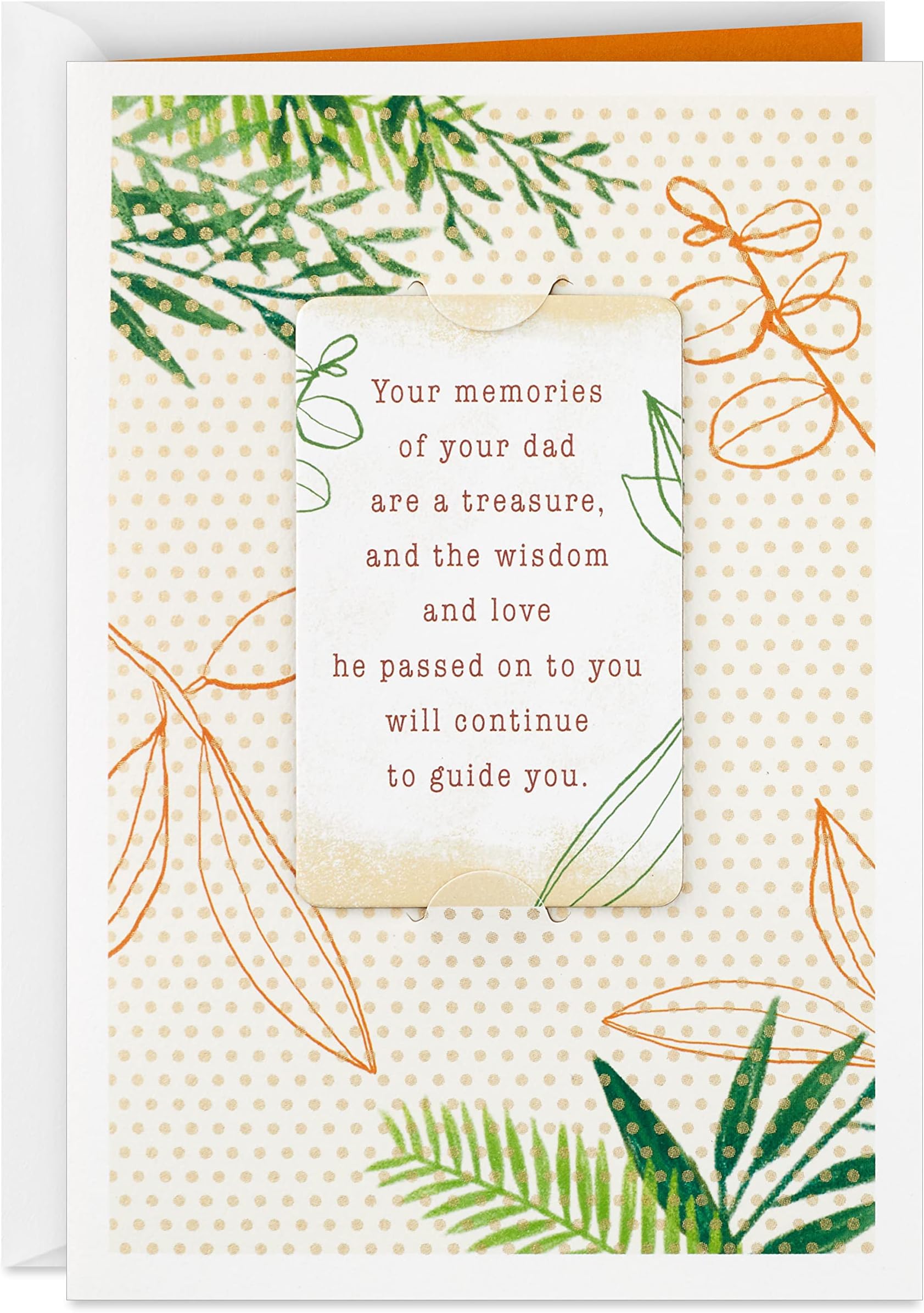 Hallmark Sympathy Card for Loss of Dad (Wisdom and Love)