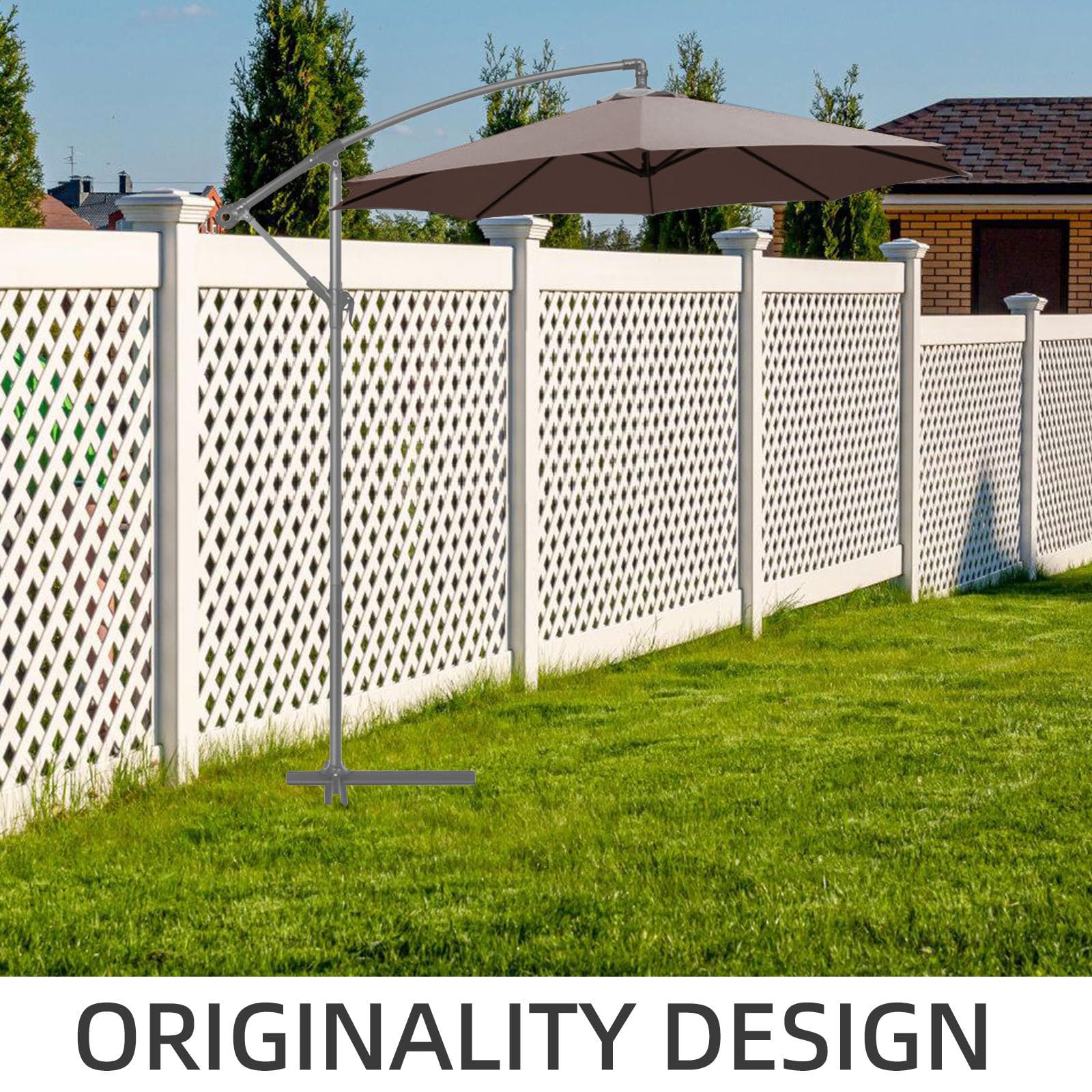 Telo Stecche per Giardino Ricambio 2, Ombrellone da 7m 6 | Poliestere Marrone Caffè, Resistente All'usura e Facile da Pulire, Protezione UV e Manutenzione Semplice