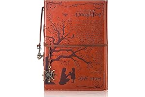 Mother-Daughter Journal: A Leather Writing Journal with Inspirational Quotes, Perfect for Birthdays, Weddings, and Graduations