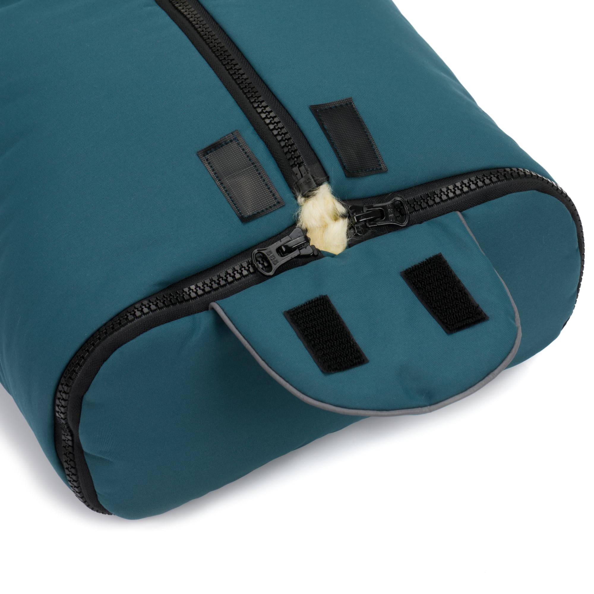 Fillikid Baby Fußsack Pamir & Windel Blaubär | Winterfußsack für Kinder | Lammfellfußsack für Babyschale, Kinderwagen & Buggy | warmer Fußsack mit echtem Lammfell | ab Geburt
