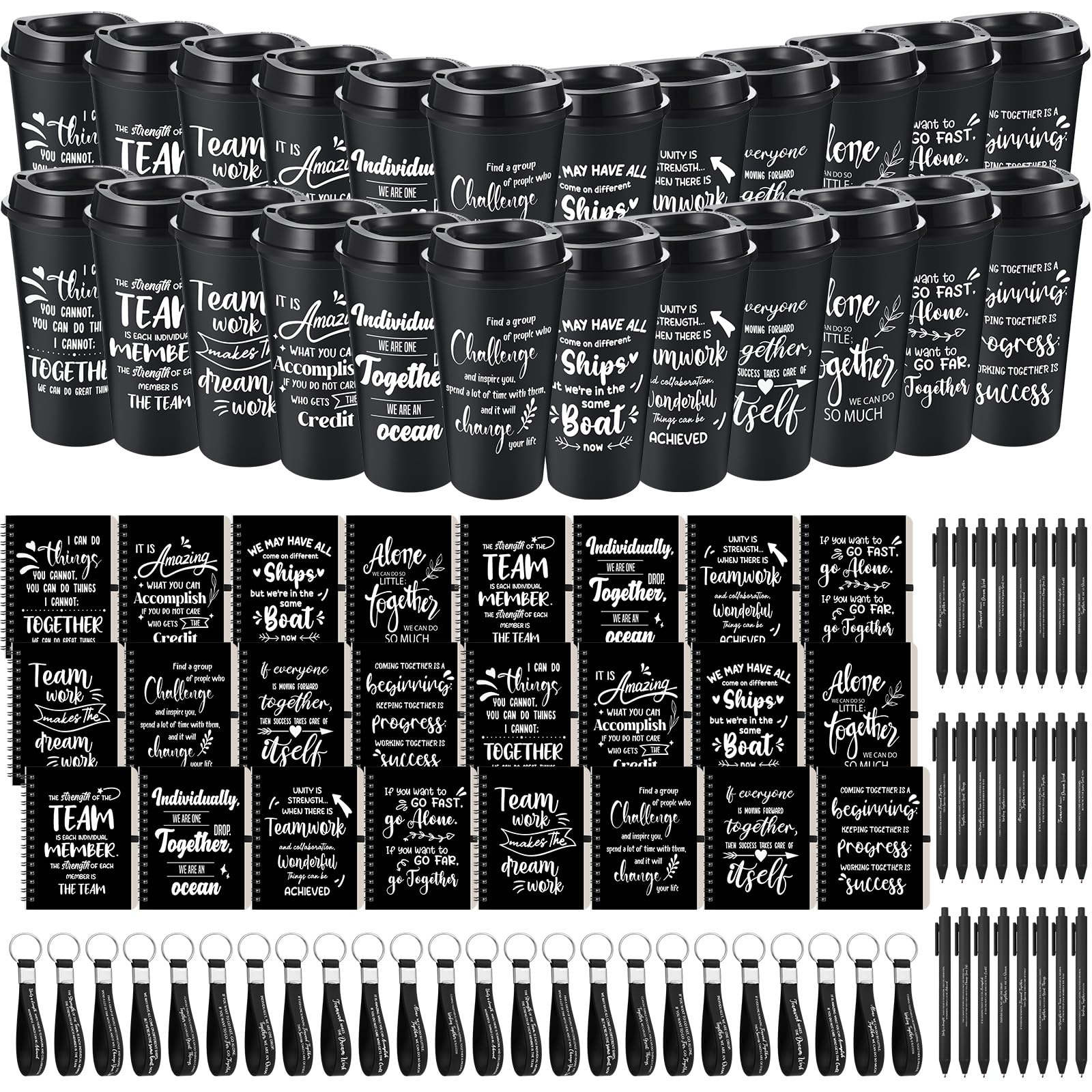 Skylety 24 Set/96 Pcs Team Appreciation Gift Set, Black Color