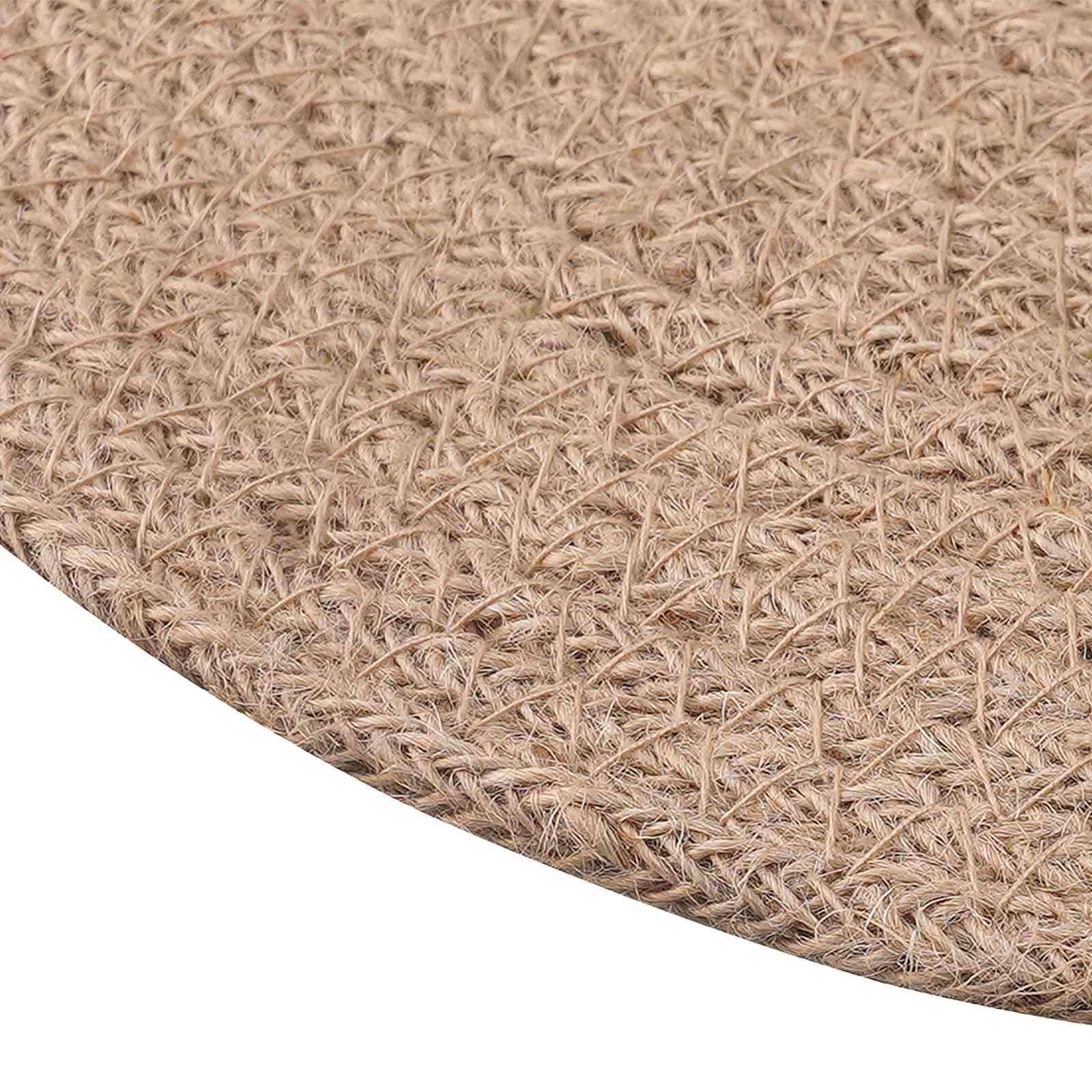 Lot de 12 sets de table en jute naturel 30 cm