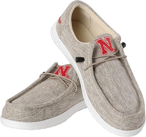 Miniatura 51 de FOCO Men's NCAA College Team Logo Lightweight Loafers Lace Up Cotton Knit Shoes