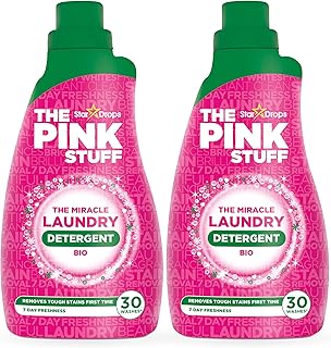 Stardrops - The Pink Stuff - The Miracle Laundry Detergent Bio Liquid - 32oz Pack of 2