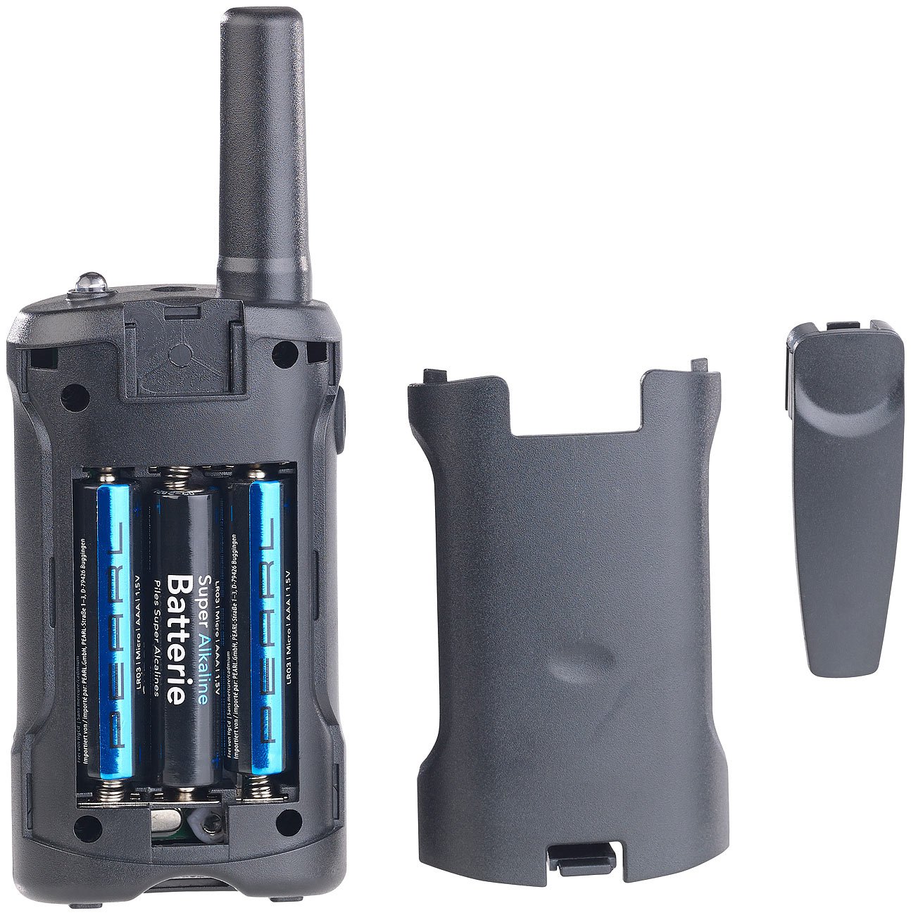 Communications Walki Talki: 4er-Set PMR-Funkgeräte mit VOX, bis 10 km Reichweite, LED-Taschenlampe (Walkie Talkie Set, Funkgerät Talkies, 2er)