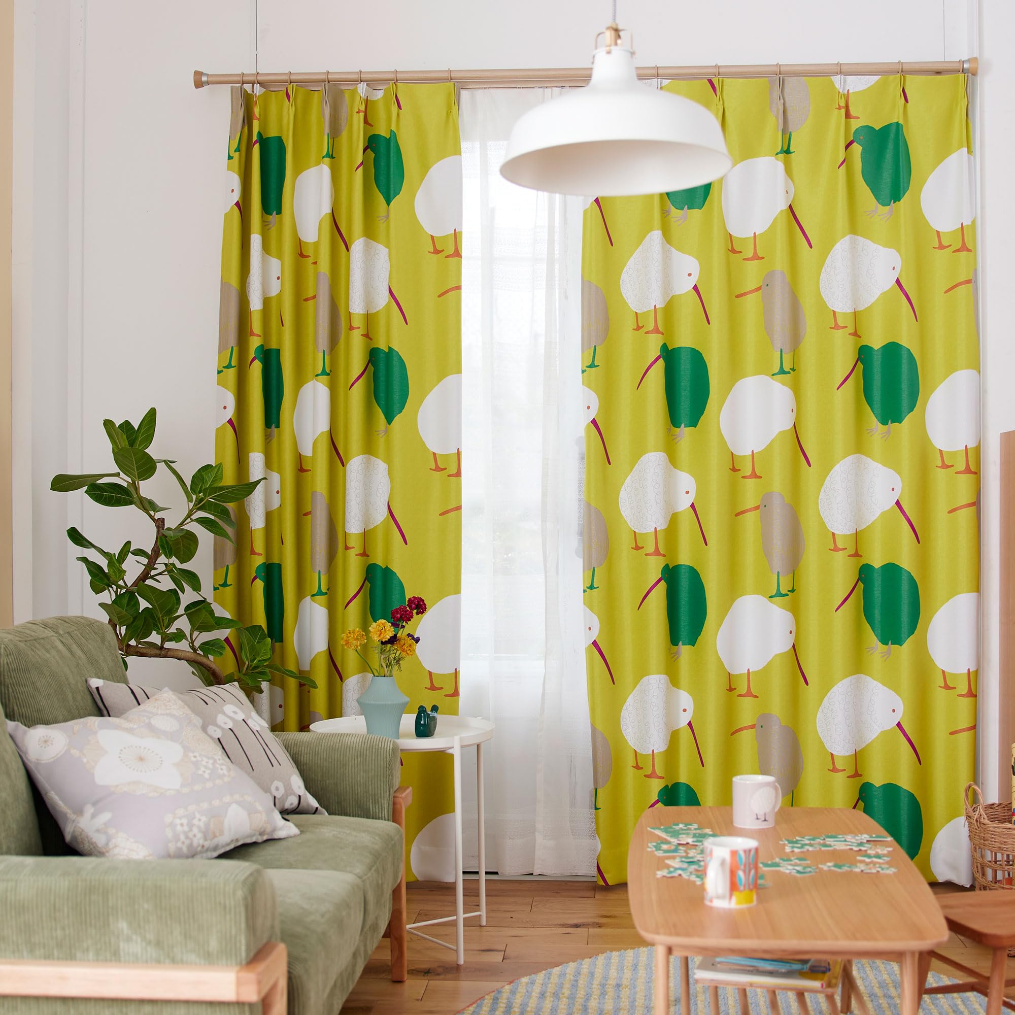 ⑲幅約105㌢×丈約198㌢(1枚)×2 両開き ドレープ スミノエ livingut_416763