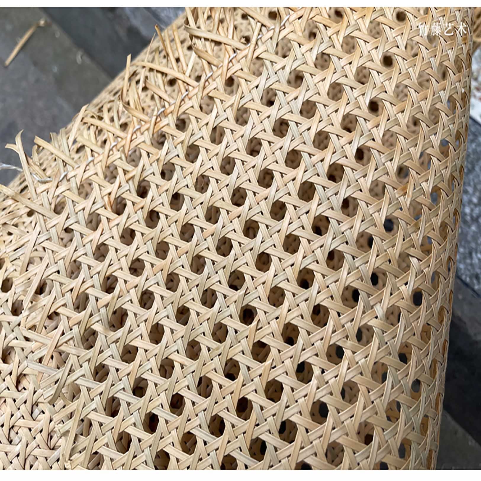 Rollos de ratán Natural Tejido: láminas hexagonales Tejidas de 50 cm x 200 cm (20 Pulgadas x 79 Pulgadas), Material Artesanal ecológico Apto para la confección de Pieles, proyectos de bricol