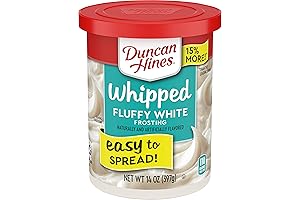 Duncan Hines Fluffy White Whipped Frosting, the Indulgent Topping for Heavenly Creations