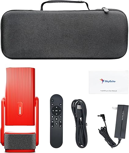 Miniatura 9 de Mini proyector con WIFI y Bluetooth, soporte integrado e inclinación de 270, alcance corto de 3 pies para pantalla de 150 pulgadas, compatible con