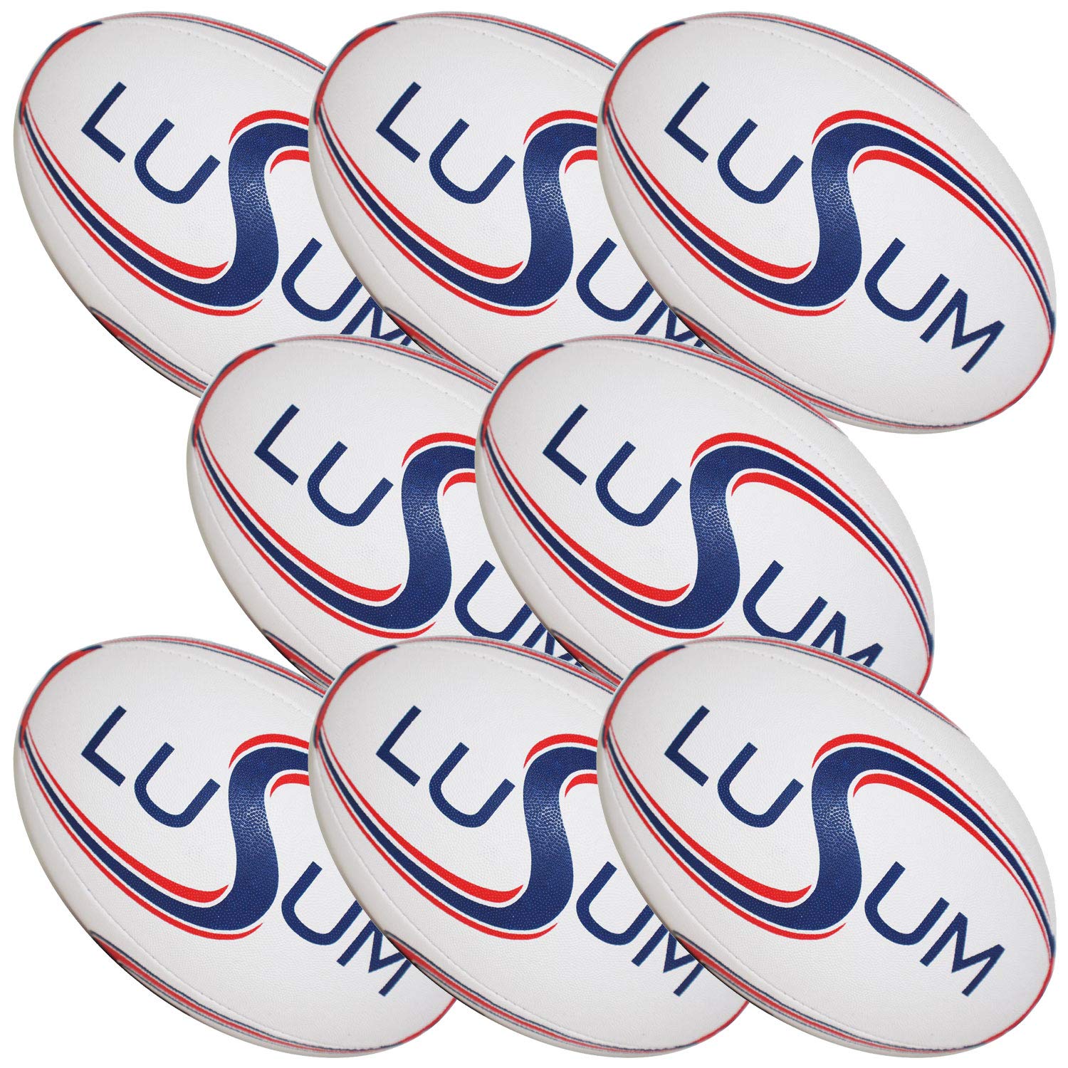 Lusum Munifex Rugby Training Balls 8 Ball Pack