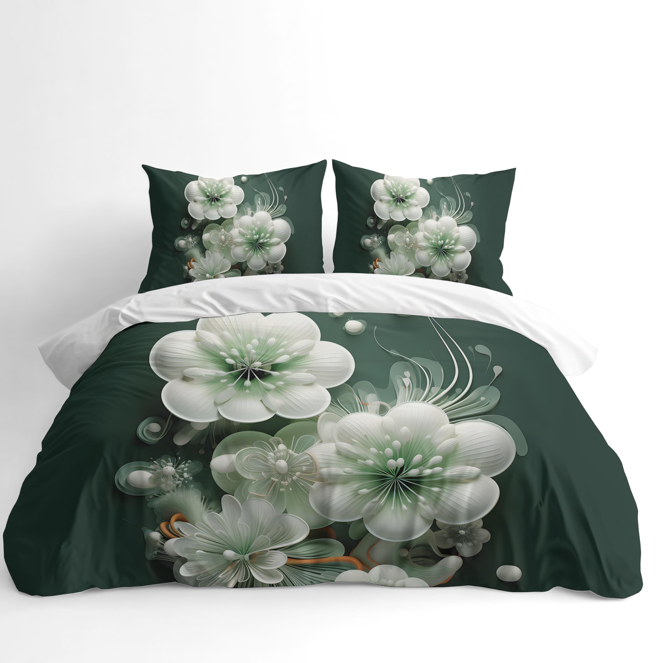 Adam Home 3D Digital Printed Spring Duvet Cover With Matching Pillowcases Home Bedroom Décor Microfiber SuperKing Bedding Set Made in UK |Floral