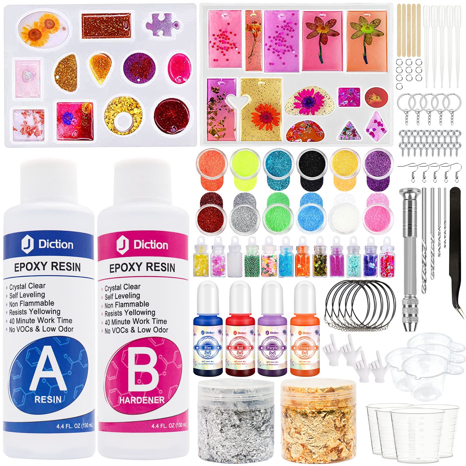 Buy JDiction Epoxy Resin Kit for Beginners Epoxy Resin Jewellery