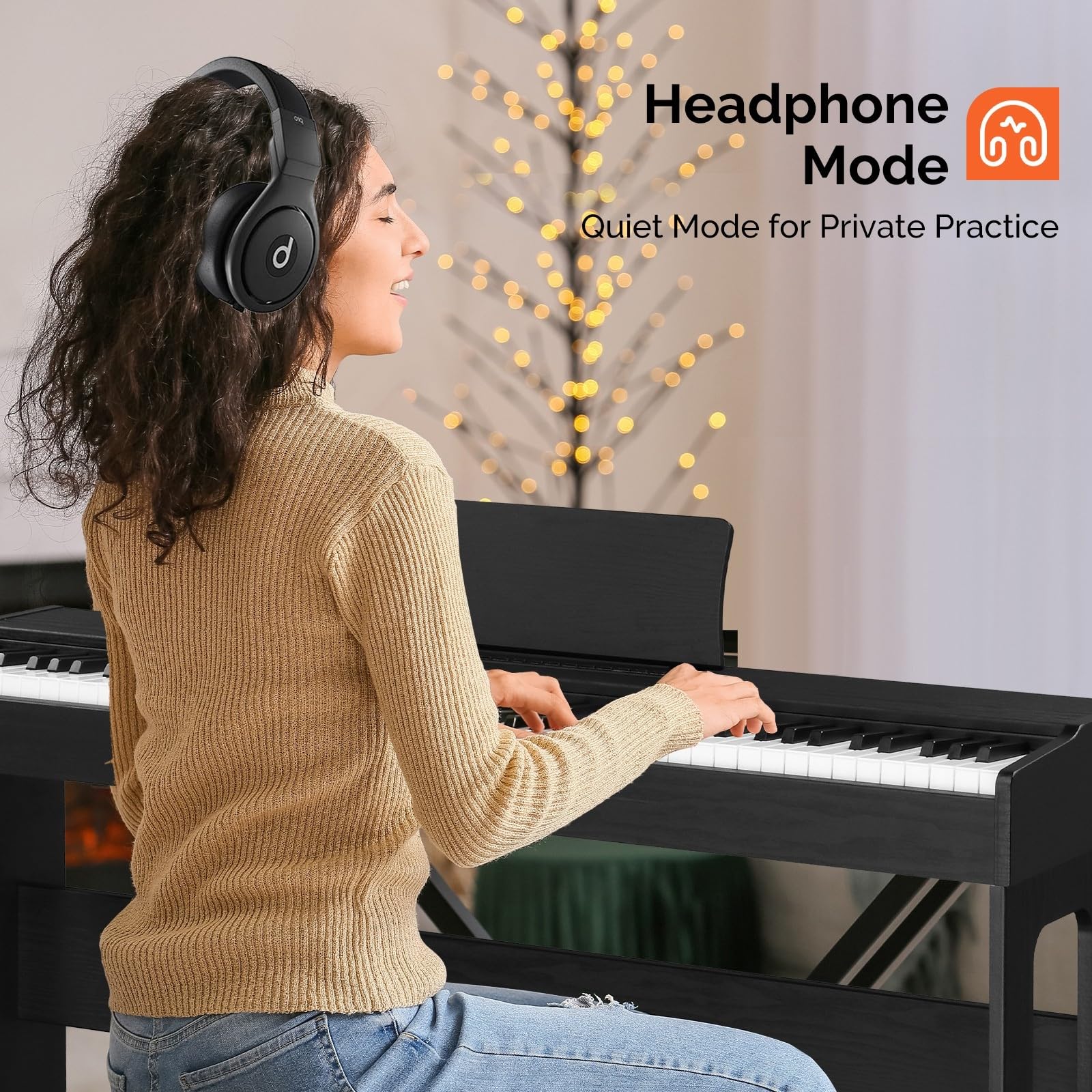 LEADZM Pianoforte Digitale a 88 Tasti, Tastiera Completamente Pesata, Pianoforte Elettrico con MIDI USB, Audio Bluetooth e Altoparlanti Stereo, 128 Toni e Ritmi, Sistema a 3 Pedali (Nero)
