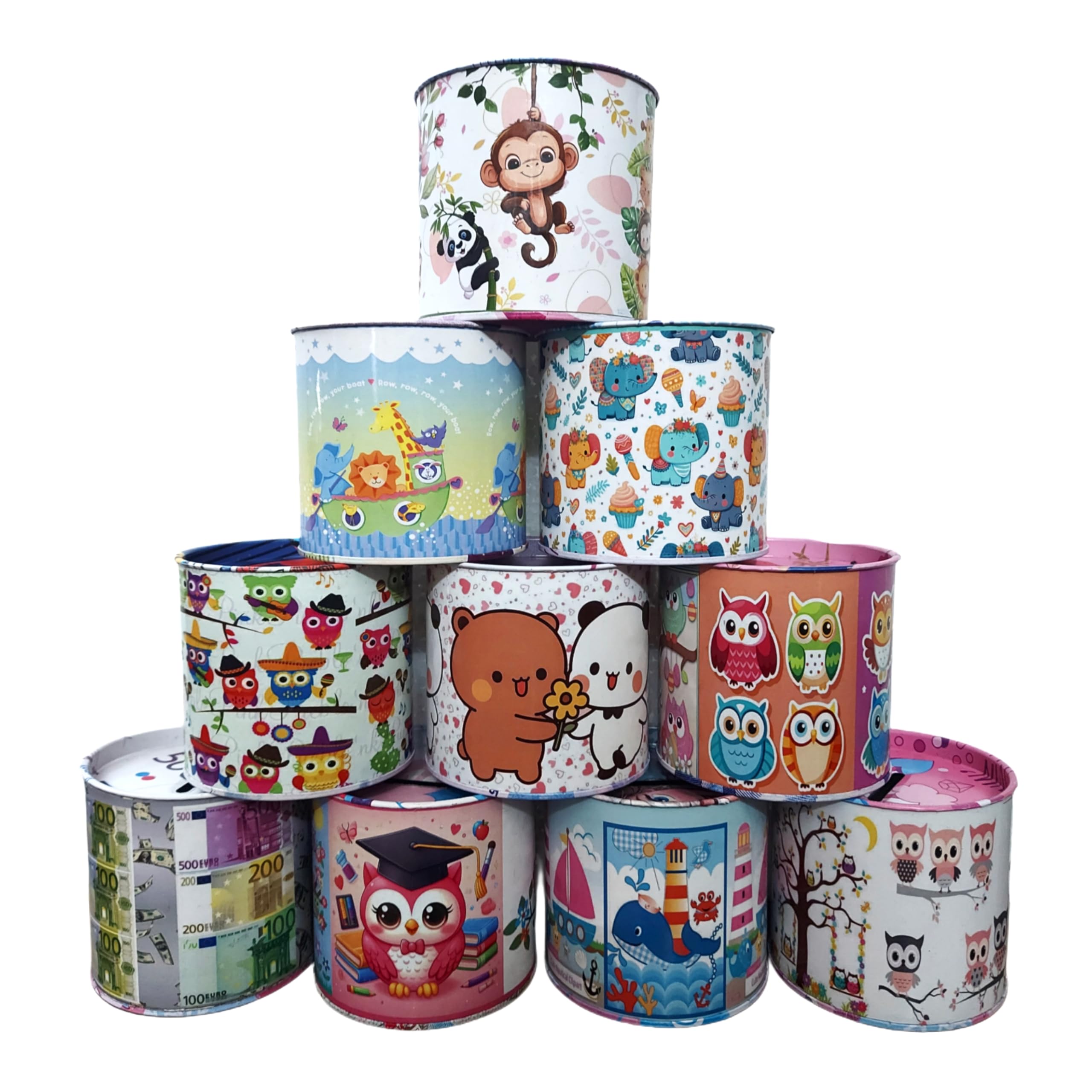 Ayla World Piggy Banks - Set of 6 for Kids -6