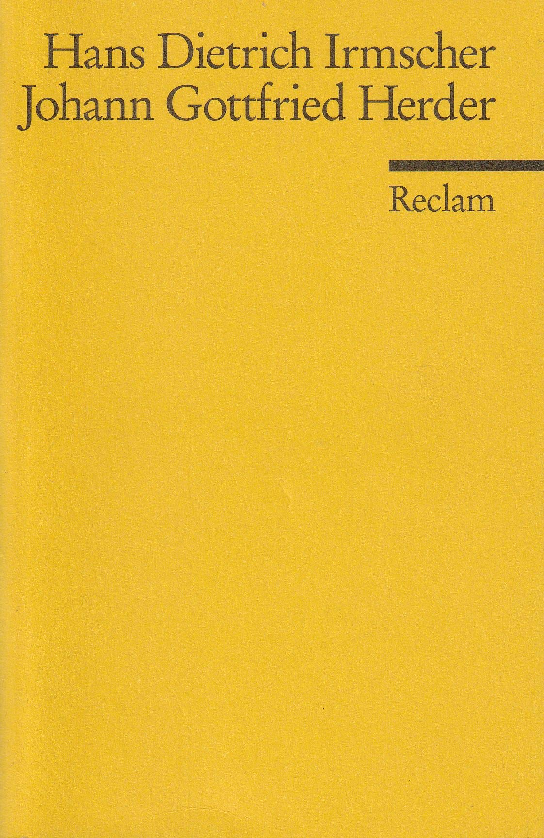 Johann Gottfried Herder (Reclams Universal-Bibliothek)