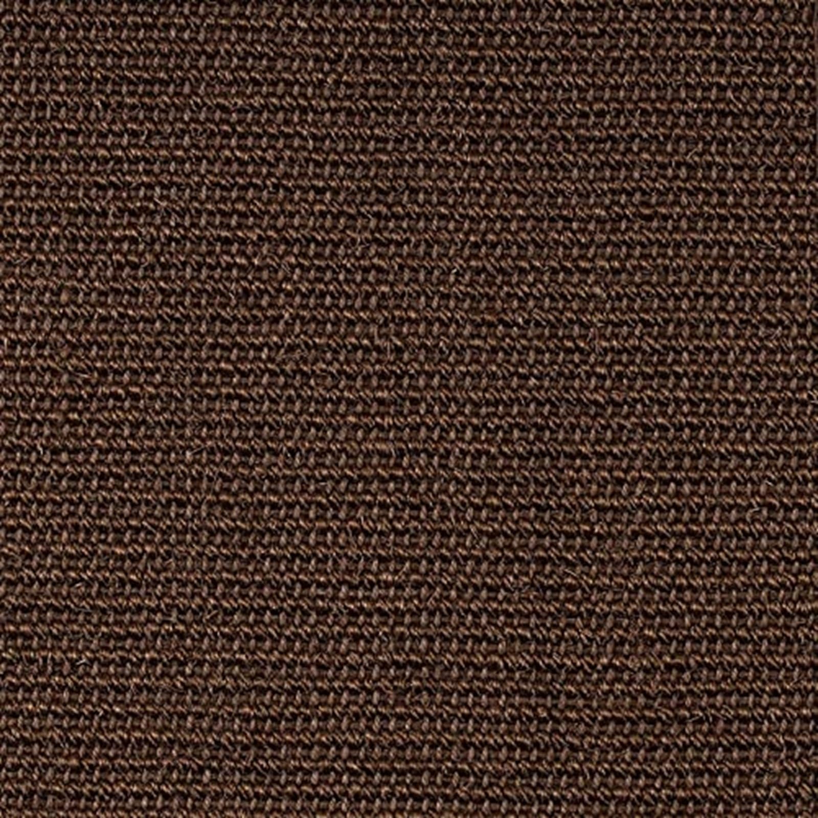 KARAT Tapis en Sisal 100% Naturel avec Bordure en Coton de couleur assortie pour Salon Couloir Chambre,Antidérapant Antistatique,Dos en Latex Bonne adhérence au Sol (Amazonas Marron foncé, 160x230 cm)