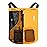 WANDF Swim Bag Mesh Drawstring Backpack with Wet Pocket Beach Backpack for Swimming, Gym, and Workout Gear(XL-Orange)