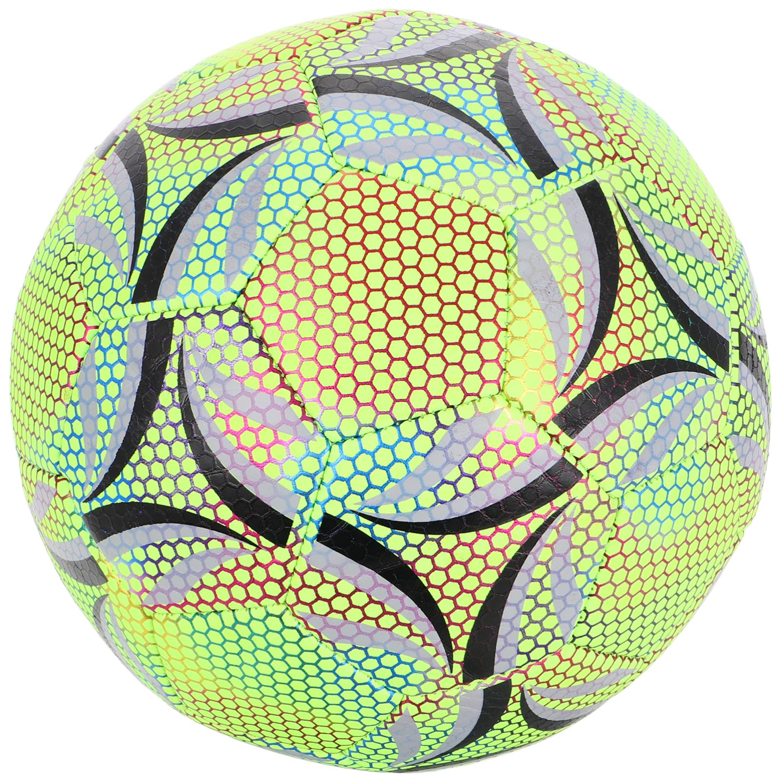 Abaodam Pallone da Calcio Design Fosforescente per Allenamento Giovanile e Adulti Resistente e Ergonomico per Miglior Controllo in Ambienti a Scarsa Luminosità