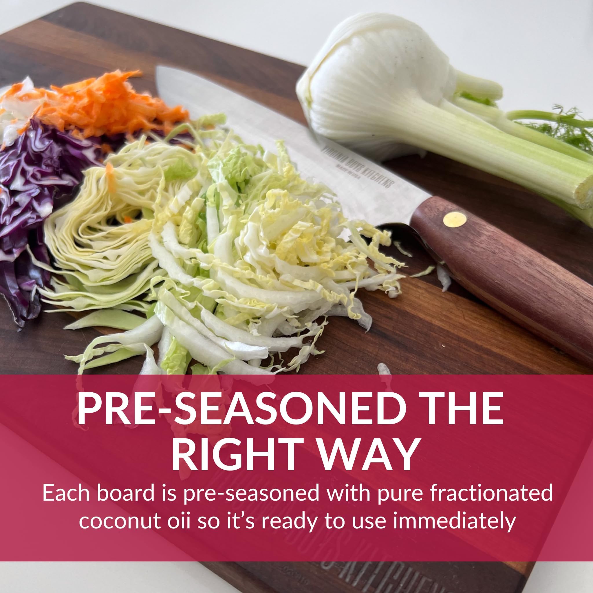 Made in USA Black Walnut Wood Cutting Board by Virginia Boys Kitchens - Butcher Block Wooden Carving Board with Juice Well made from Sustainable Hardwood (17x11)