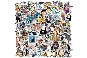 100Pack Kids Miyazaki Hayao Japanese Cartoon Stickers Classic Cartoon Anime Movie Stickers...