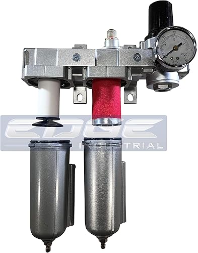 Miniatura 6 de Sistema de secado de aire de tres etapas con clasificación industrial filtro de partículas de aire, filtro coalescente de 0.01 micrones y regulador
