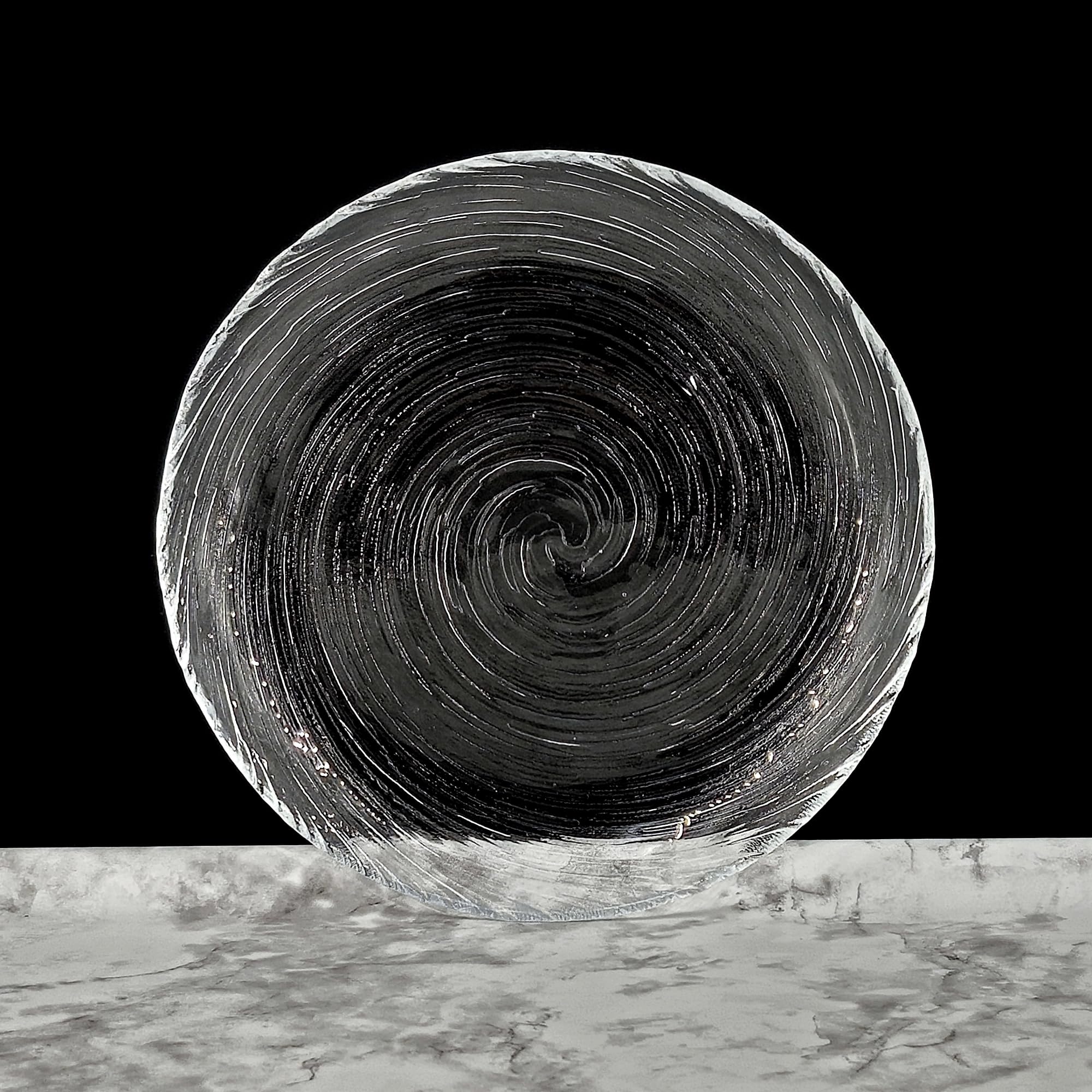 VOLUTE Glass Salad Plate Set