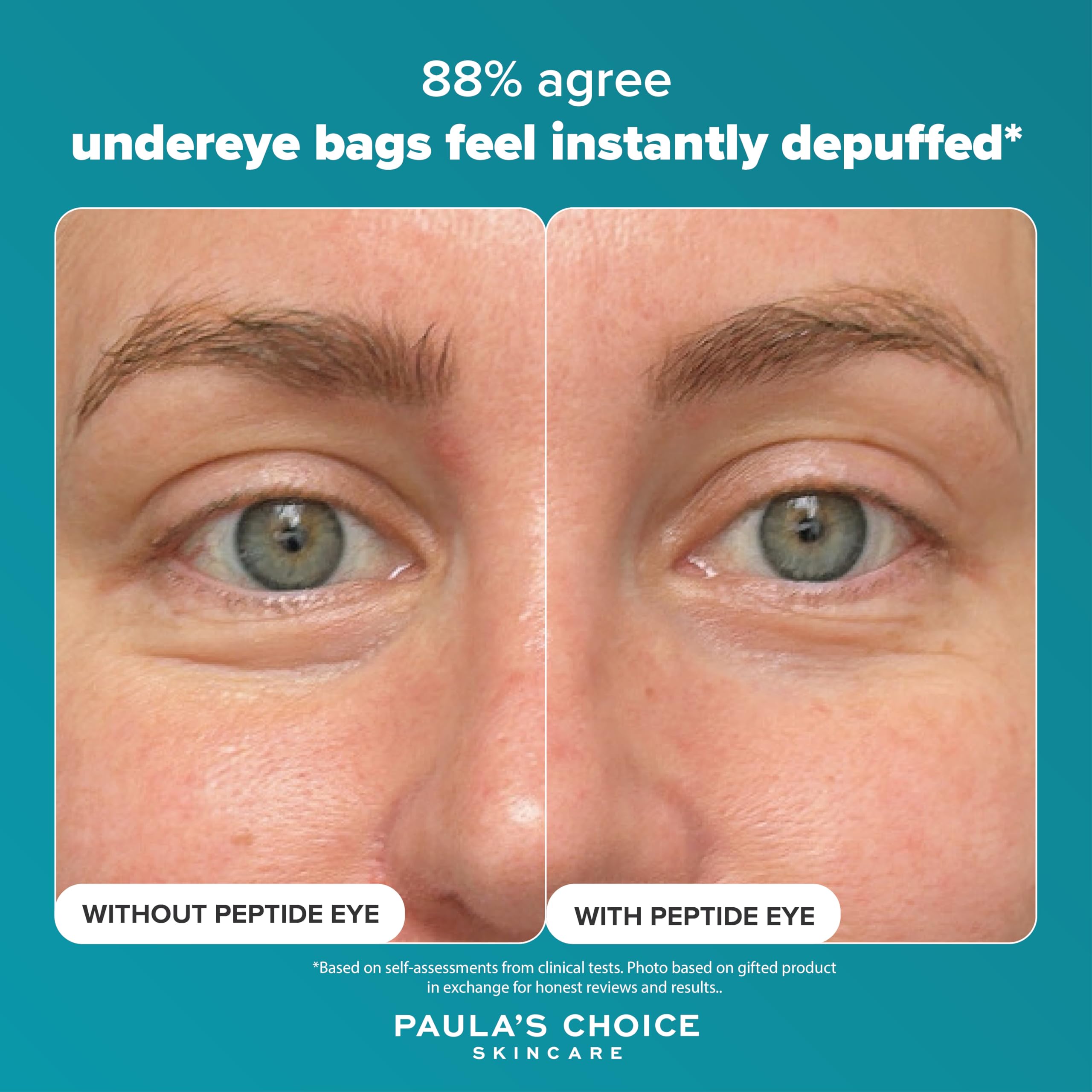 Paula's Choice Pro-Collagen Peptide Sérum Yeux Raffermissant - Anti-Rides, Anti-Cernes & Anti-Poches - Anti-Âge Sérum Yeux Repulpe et Réduit les Ridules - Pour Tous Types de Peaux - 15 ML