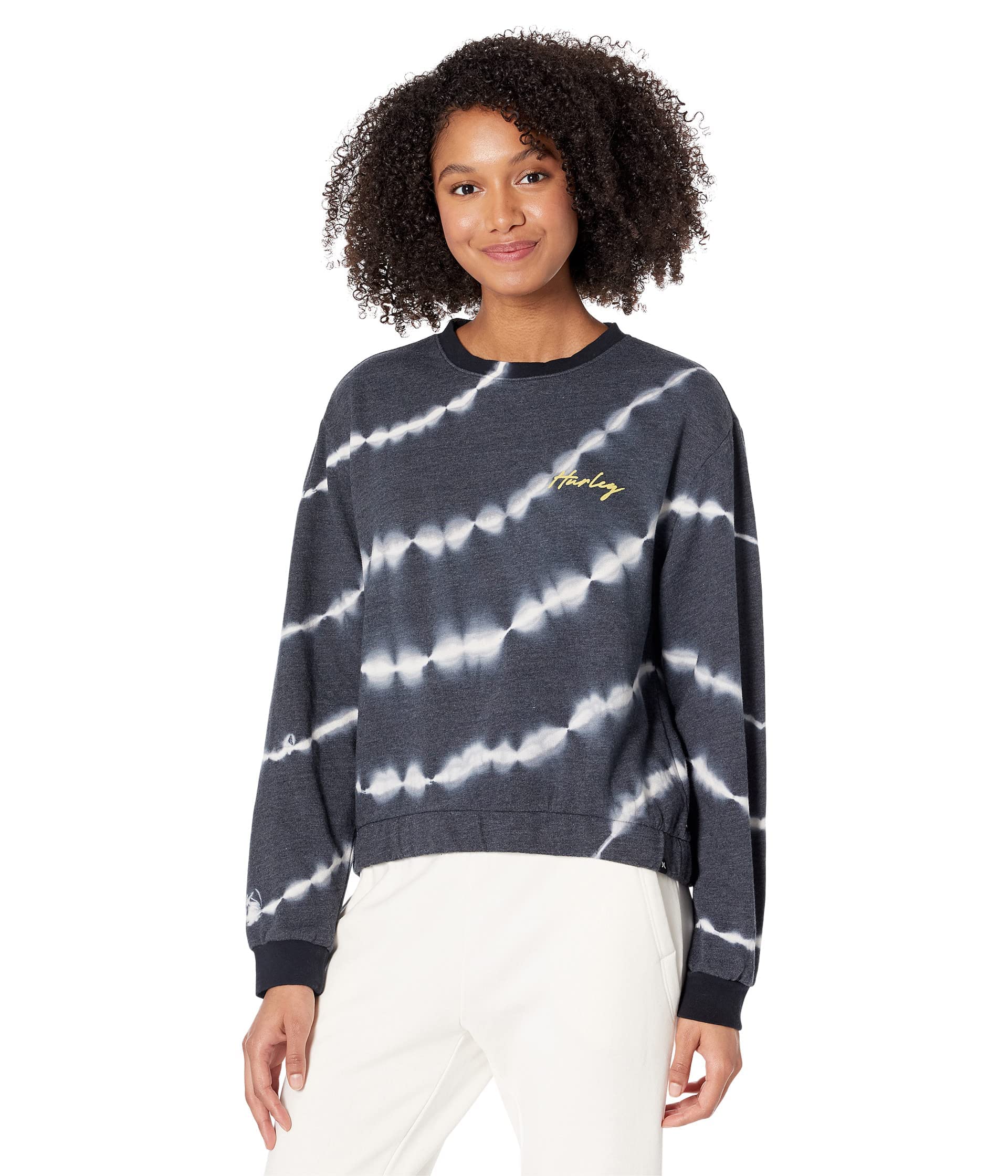 Hurley Tie Dye Cropped Crew
