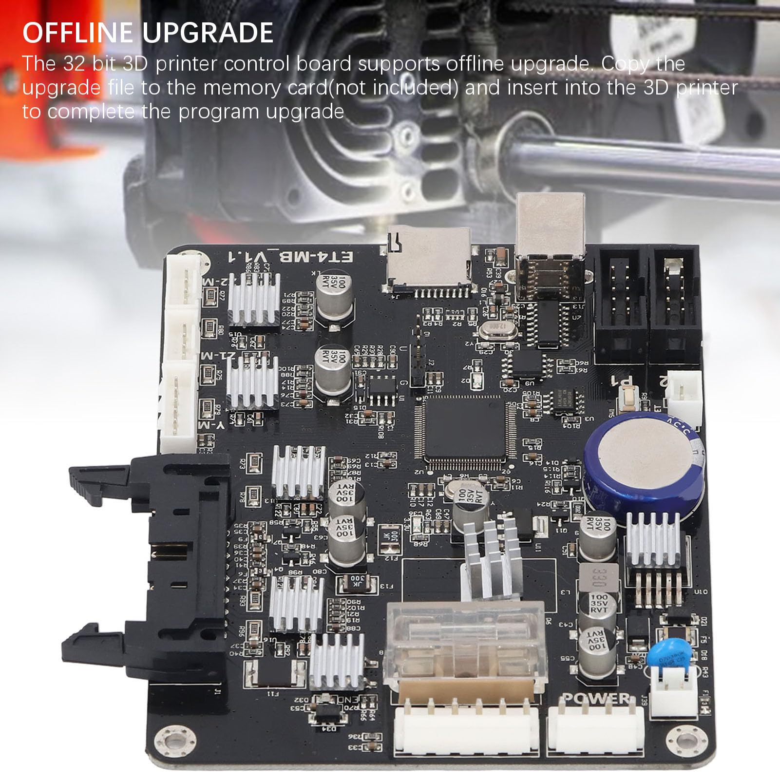 CHICIRIS 32 Bits 3D -Printer -Taxboard avec une Fonction de Protection Plus à Température pour ANET ET4, Support D' Hors Ligne
