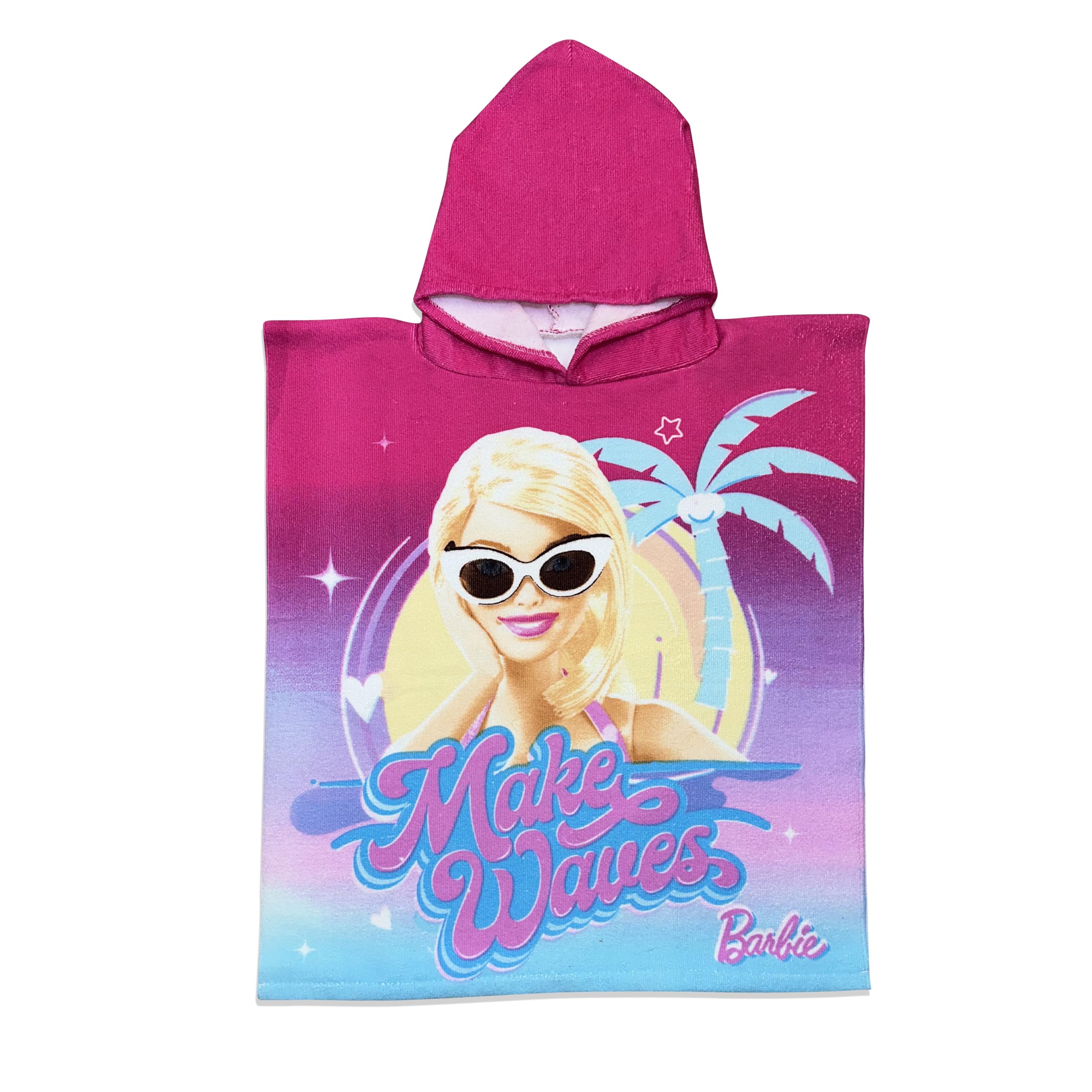 ROYAL WEAR Kids Official Licensed Character Soft Beach/Hooded Bath Towel (Barbie, 40 x 60)