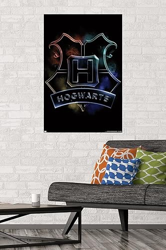 Vista 37 de Trends International Harry Potter - Póster mágico de pared con escudo de Hogwarts, 14.725 x 22.375 pulgadas, versión premium sin marco