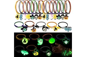 kockuu 21pcs Halloween Bracelets Fidget Zipper Bracelets for Kids Toddlers Halloween Treats...