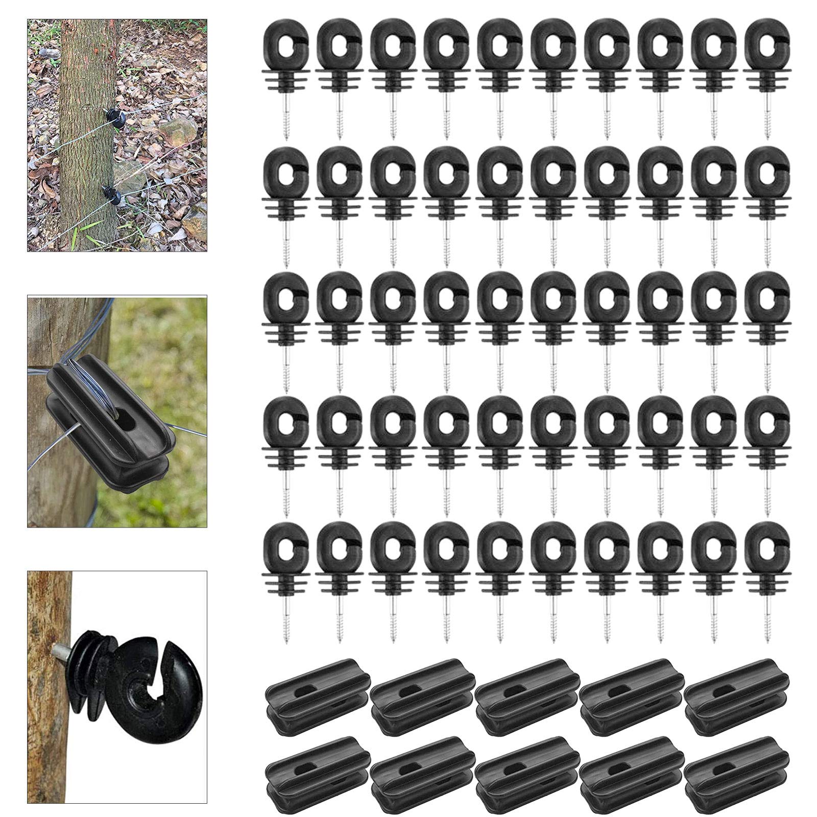 Buy Ring Insulators Electric Fence, Insulators Screw with 10pcs Strain