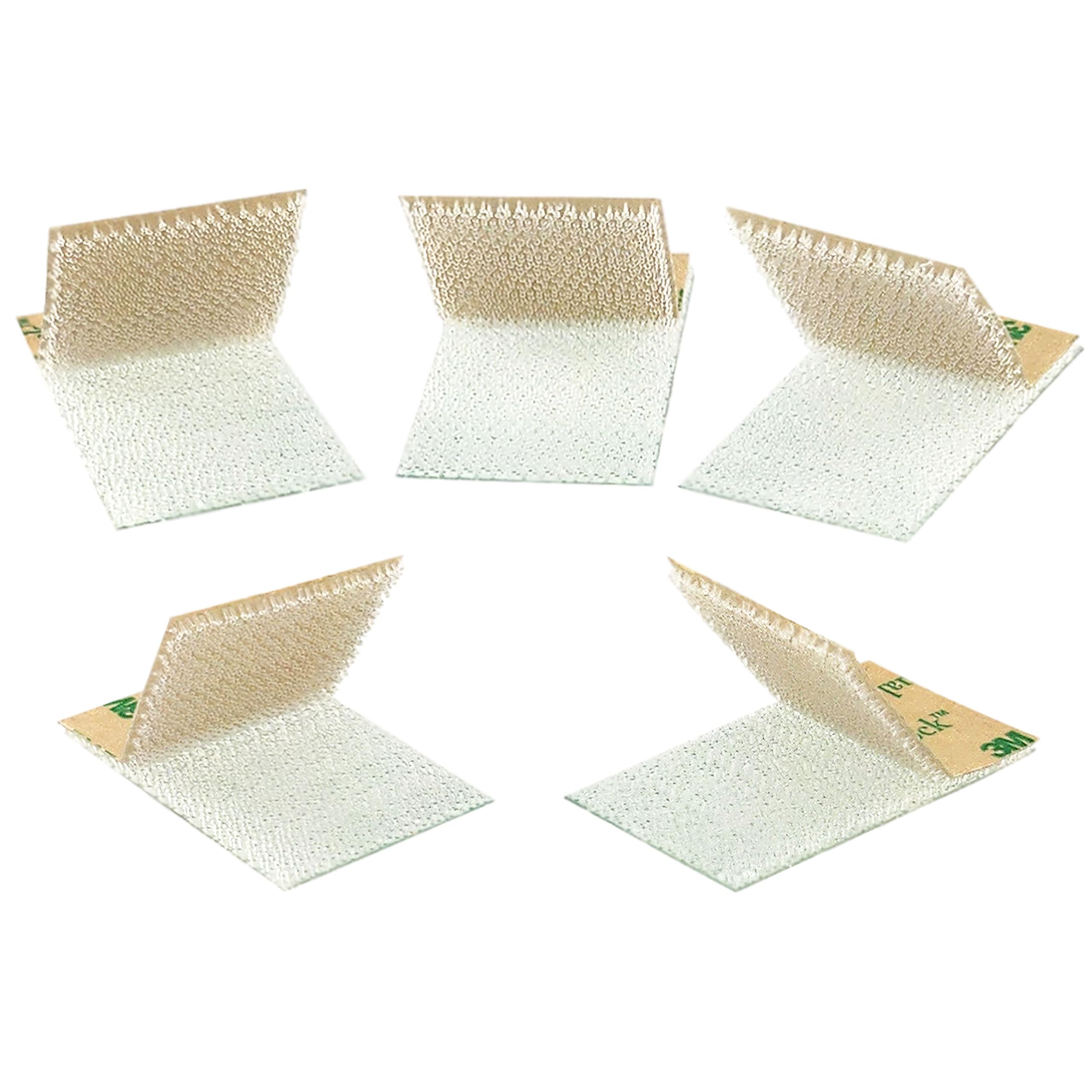 Dual Lock Thin SJ4570 - Cinta de cabeza de seta con cierre a presión, fina y flexible, parte trasera autoadhesiva con adhesivo acrílico, 25,4 mm x 50 mm, 10 unidades