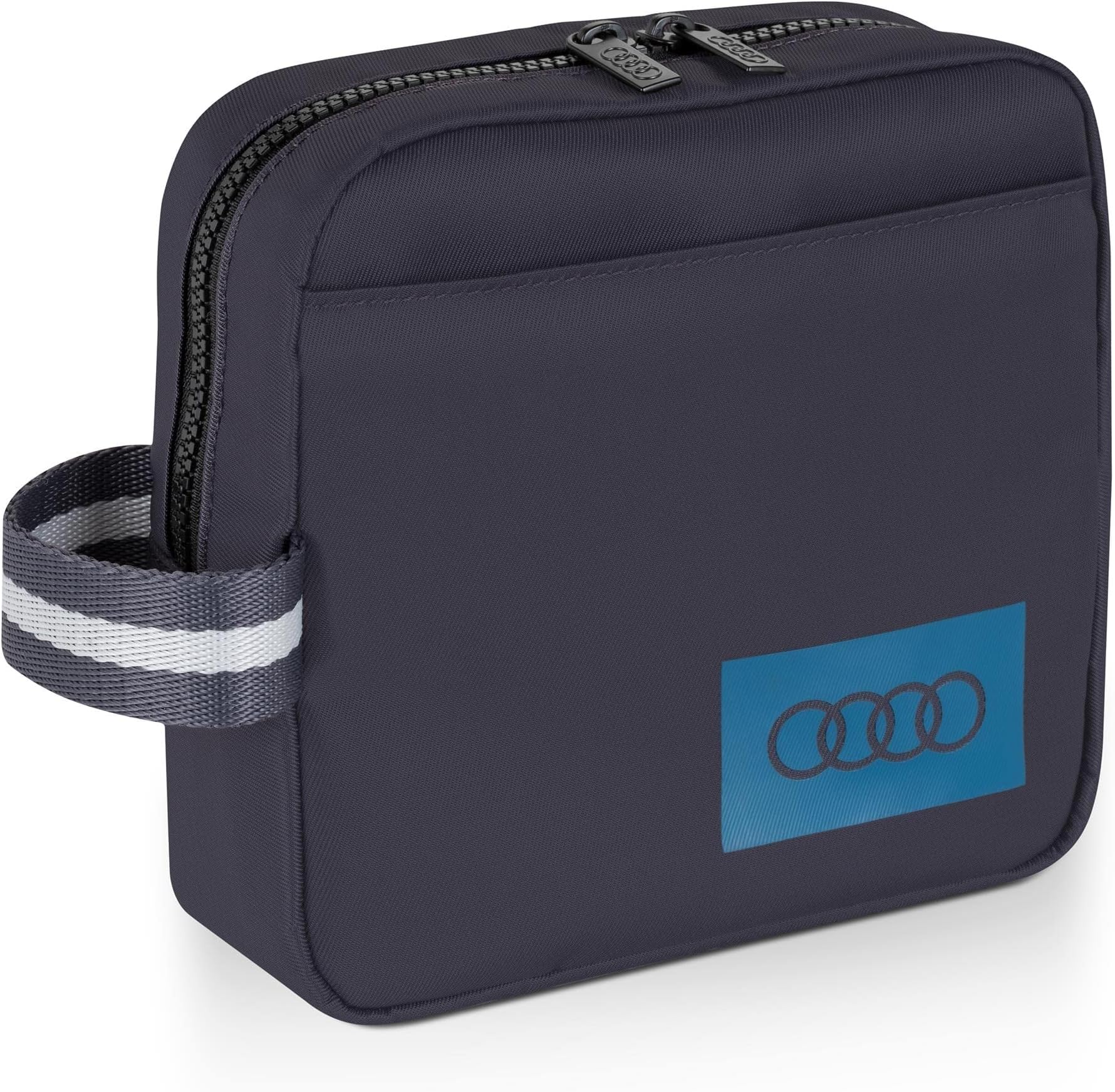 Audi collection 3152300300 Utility Pouch with Rings Logo Grey, gray, standard size, Contemporary, Gray, One Size, Contemporary