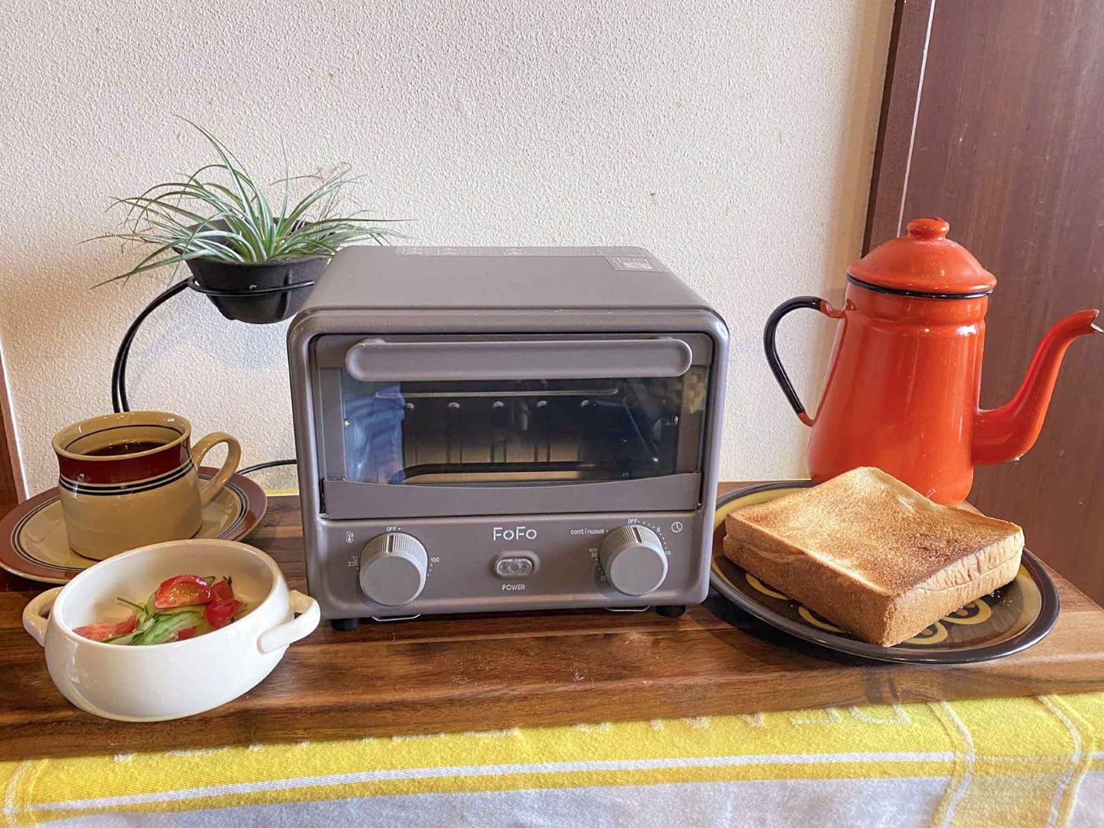 Amazon | ワンダーシェフ FoFo ミニ オーブントースター AM 3L ココア