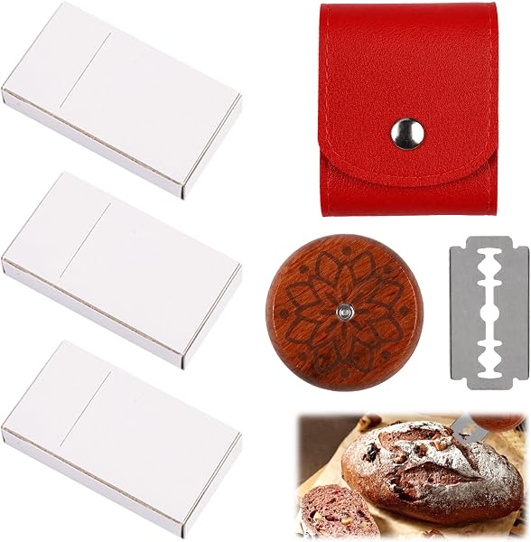 RAXIVO cortador de pan con 15 hojas y bolsa roja